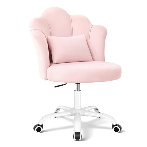 BestGlory Petal Vanity Chair with Wheels