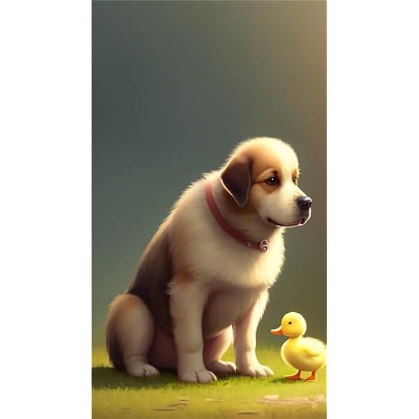 5D Diamond Painting Cane Anatra 100x180cm, DIY Kit di Pittura per Diamanti per Bambini Adulti, Pieno Diamante Cristallo Pittura Digitale Arte Strass Ricamo Kit Completo, per Decorazione Casa K-130