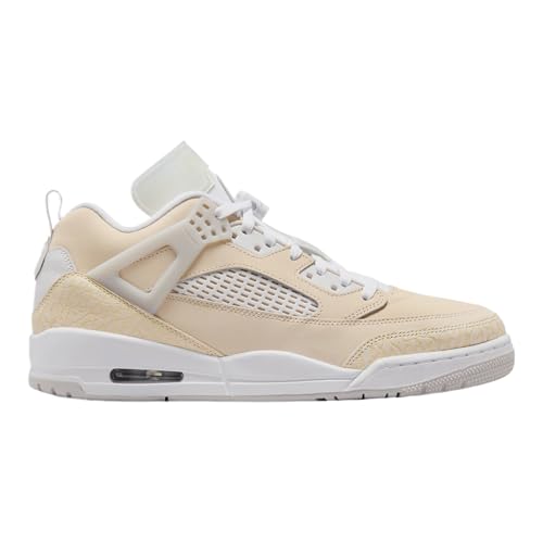 Spizike Low Mens Basketball Shoes (Beige/Grey/White) Size 10.5