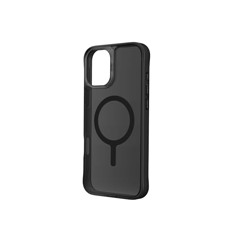 UNIQ LP Xtreme (AF) Coque de téléphone compatible avec iPhone 16 Pro (2024) 6.3, chargement MAGCLICK (fumée givrée)