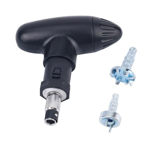 Gosknor 3Pcs Golf Shoe Spike Wrench Set, Universal Shoes Ratchet Action Cleats Removal Adjustment Tool Kit Durable Handle Spikes Replacement Tool For Golf Shoes