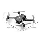 tkerinse Mini Drone with Camera, Beginner-Friendly Stunt Flyer, All-Ages Mini Drone with Easy Stunt Flights, Remote Little Aerobatic 4-Axis Drones Gifts for Kids and Adults Birthday Holiday (Black) - Image 9