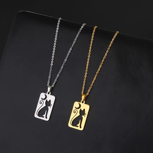 Collier lune en argent 925 de style vintage ciselé main - 5