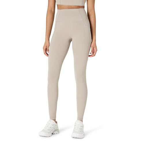 Leggings Yoga Tecnici in FormFlex Morbidissimo a Vita Alta Lunghi Interno Gamba 70 cm con Tasche Talpa M donna grigio