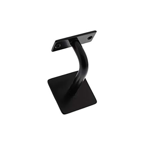 Intersteel 0023.730021 Handrail Holder Curved Square Flat Saddle, Black Set Cover