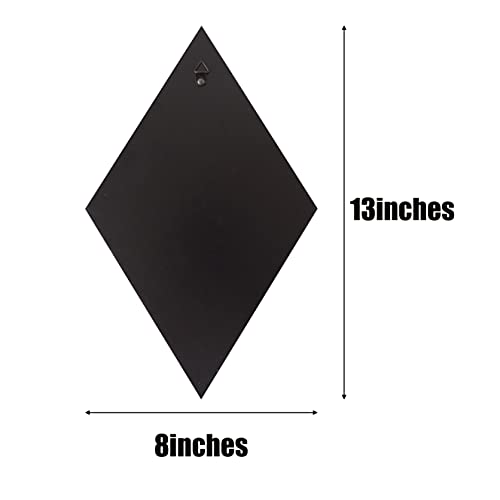 Lyldacer Yanliff Diamond Shape Decorative Wall Mirror.set Of 3,Hanging Chain Frameless Mirror. 8X13Inches,Small Decor Mirror. #TOP6