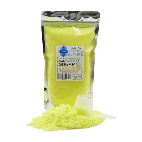 Baking Beauty and Beyond Premium Candy Floss Sugar 200g Banoffee Flavour