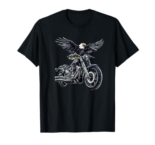 Amazing Eagle Moto pour Les Amateurs de Moteur et de Bascule T-Shirt