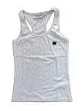 Original Naketano Beige Damen Yoga Fittnes Sommer Bluse Ärmellose Tank Top Shirt Casual L