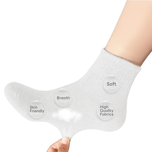 20 Pairs Portable Disposable Socks – Individually Wrapped Travel Socks for Men & Women2