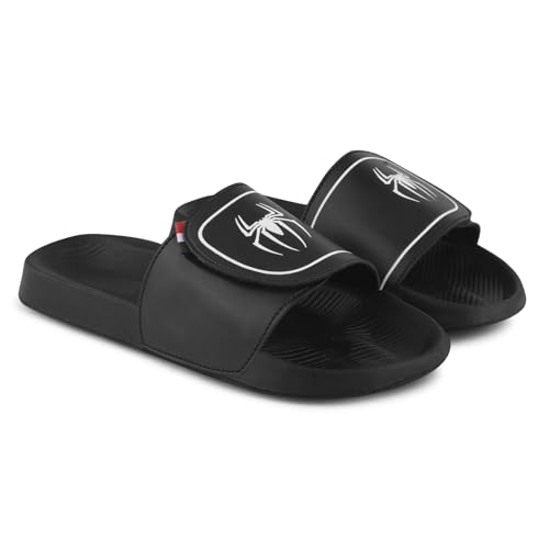 Sliders Mens White, Black, Grey, Sky blue Design Toxic, Spider, Dope, Panda Printed Flip Flop & Slippers