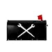 WZARILNEX Crewneck Ironworker Crossed Tools Magnetic Waterproof Mailbox Cover Home Decoration Mailbox Cover 21x18 in