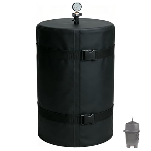 All-Season Universal Pool Filter Cover 1200D Waterproof Fabric Protects Underground/Above-Ground Filters from Severe Snow Rain & Intense UV Rays Compatible with Most Filter Cores & DE Filters