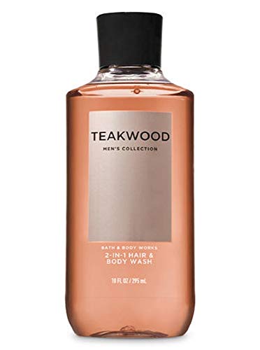 Bath & Body Works Teakwood Mens 2-IN-1 Hair & Body Wash 10 Oz.
