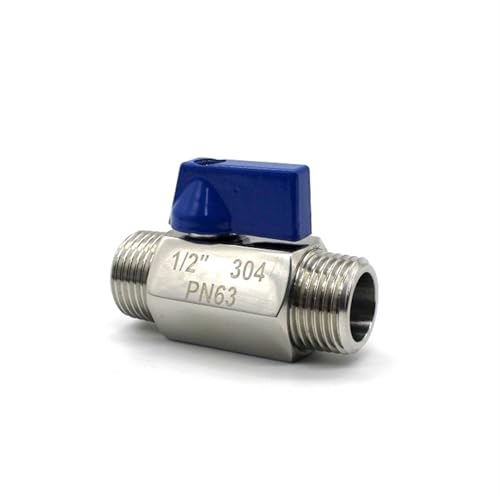 Válvula de bola macho y hembra SS304 de 3/8 de pulgada NPT 5