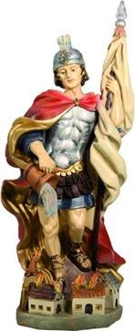 Unbekannt Heiligenfigur, Heiliger Florian, Höhe 35cm