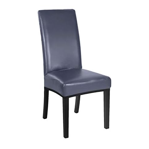 LZstrong PU Leather Dining Chair Cover Cover