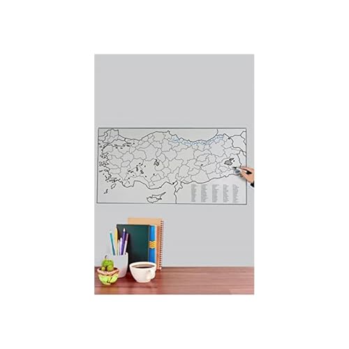 Türkiye Haritası Akıllı Kağıt Tahta, 48x93 cm