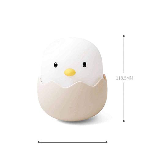Luminária de mesa pequena em forma de casca de ovo para amamentação, lâmpada de silicone para copo d