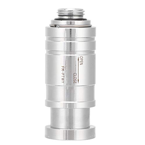 Brass FM-PTWY Flat Push Stop Valve Computer Wter Cooler Internal Tooth Stop Valve Divided into Three Gears (Full Open/Half Open/Closed)