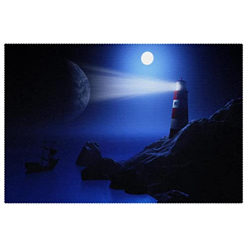 Sets de table phare nautique de table haut de gamme pour réception