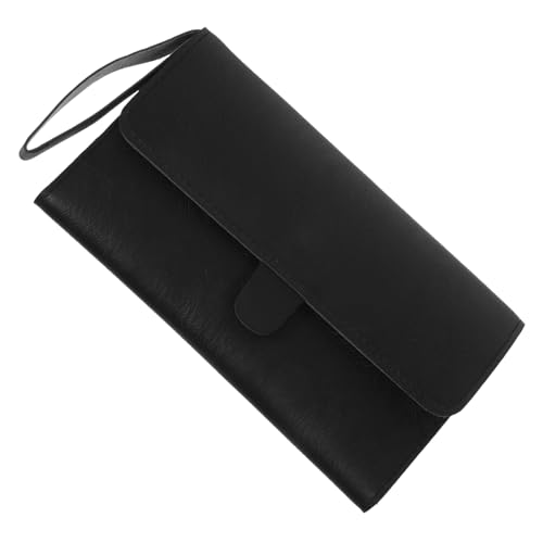 WOONEKY Hair Styling Tools Bag Hair Cut Scissors Bag Leather Scissor Holder Case for Hairstylists on The Go