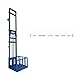 Jingzai202405 Industry Lift Platforms Household Simple Electric Hydraulic Freight Elevator Small Attic Warehouse Single Track Lifting Platform