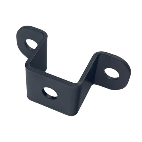Image of 6 PCS 1x1 inch Square Pipe Tube Strap Clamps,1 inch metal u shaped bracket, steel u clamp bracket for mounting,Black