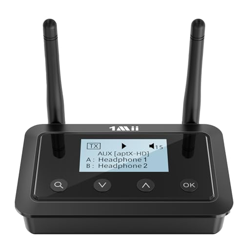 1Mii B03+ Bluetooth Transmitter Receiver for TV Home...