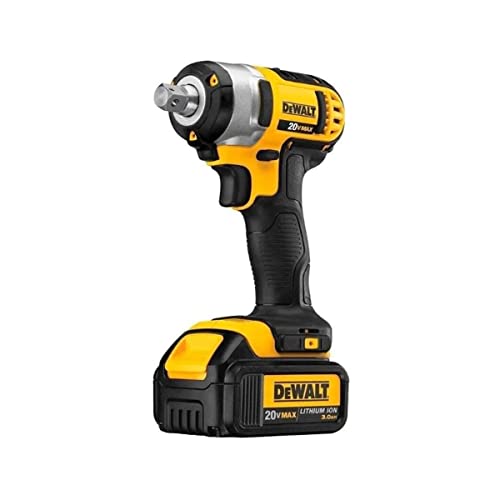 DEWALT DCF880M2-QW Trapano Avvitatore a Impulsi Attacco 1/2', 4.0 Ah, Motore Brushless, con Doppia Batteria in Valigetta, 18 V