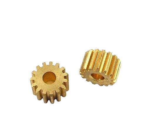Bevel Gear Pinion Hardware Mechanical 2pcs 152A 0.4M Copper Pinion 15 Tooth OD=6.8mm Shaft Hole 1.98mm Metal Motor Gears