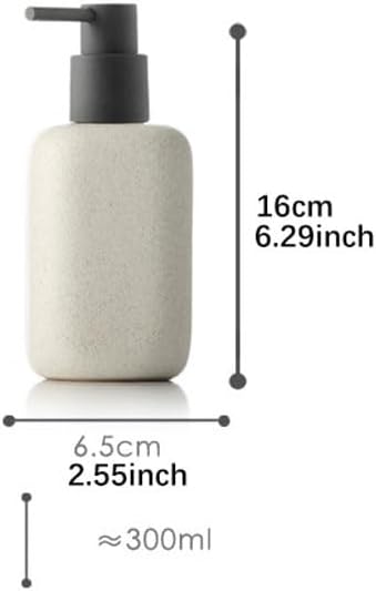 Soap Dispenser Ceramic Soap Dispenser Lotion Bottle Shower Gel Shampoo Foaming Dispensing Bottle Suitable for Bathroom Bathroom Soap Dispensers(Small)