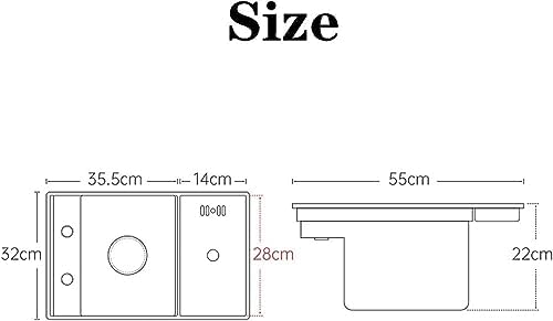 Fregadero de cocina rectangular de un cuenco, la solución para espacios estrechos 2