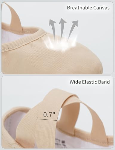 Image of Dayrose Women Ballet Shoes, Highly Stretchy Split Sole Ballet Flats for Women