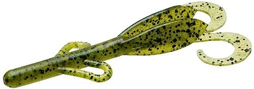 Zoom Bait Baby Brush Hog Bait-Pack of 12 (Watermelon Green, 5 1/2-Inch)