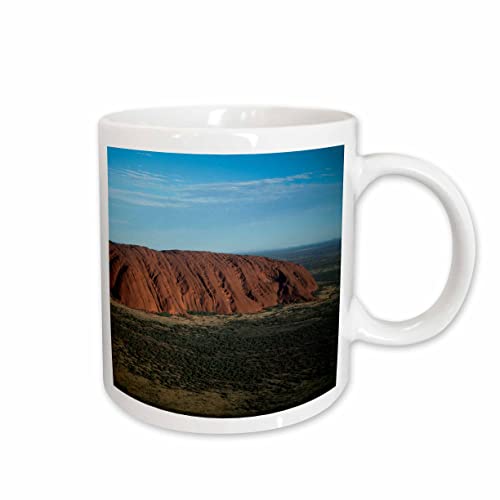 3dRose Australia, Northern Territory, Aerial ayers rock, Uluru 11oz Mug