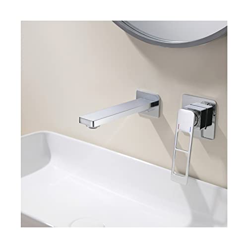 Mitigeur de lavabo mural pour éliminer le tartre et libérer l'espace