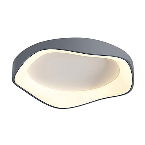 Plafonnier LED noir 52 cm 34W avec télécommande pour chambre et cuisine