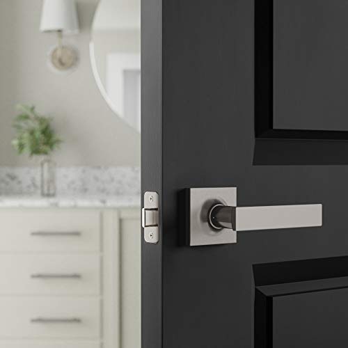 Amazon Basics Contemporary Stamford Door Lever, Passage, Satin Nickel #TOP4