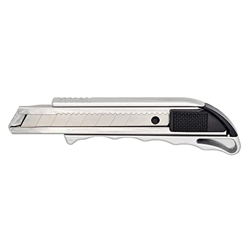 Profi Cuttermesser Universalmesser aus Aluminium mit 18mm Abbrechklinge - 48er-Pack