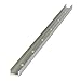 Bishop-Wisecarver UTTRA1-2480 UtiliTrak PW Series Track, Open Channel, Size 1, Aluminum, 2480 mm Long, 31 Holes