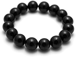 Onyx Bracelet, Mens Black Mala, Black Onyx Bracelet, Black Yoga Bracelet, Black Bracelet Mens, Mens Wrist Jewelry, Meditation Bracelet 6mm Code- WAR9040