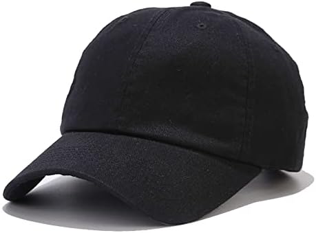 NPQQUAN Original Classic Low Profile Baseball Cap Golf Dad Hat Adjustable Cotton Hats Men Women Unconstructed Plain Cap Black