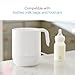 Munchkin Precision Baby Bottle Warmer for Breastmilk, Formula, Food Jars, and Sterilizing Small Parts - Compatible with All Bottle Brands, Glass, Silicone & Plastic, Digital Display, White (Plug-in)