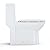 FinerFurnis One-Piece Toilet Elongated with Dual Flush 0.8/1.28 GPF, 16" Comfort Height, Soft-Close Seat, Durable Ceramic, Universal 12" Rough-In, Modern Design
