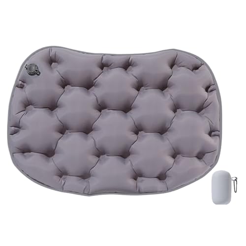 Coussin de voyage gonflable et pliable avec son récipient de rangement compact - 2