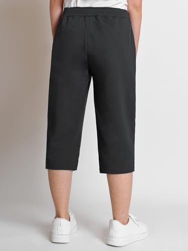 Weintee Women's Petite Capri Pants with Elastic Waist2