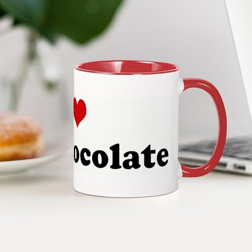 Taza de cerámica 11 oz I Love Hot Chocolate miniatura 4