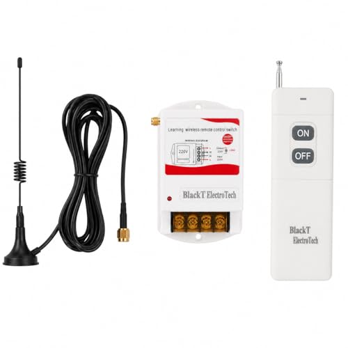 Image of Blackt Electrotech BT16R15 Wireless 230 Volt 5 KM RF Remote Control Switch -30 amps Single Phase for Water Pumps, Motors, and Lighting
