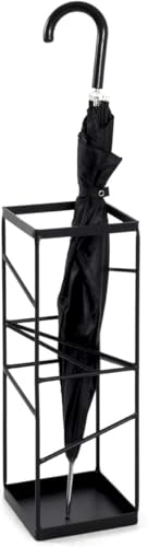 Image of 500142 Classic Iron Metal Umbrella Stand, Umbrella Stand, Steel Tube, 17 x 17 x 49
